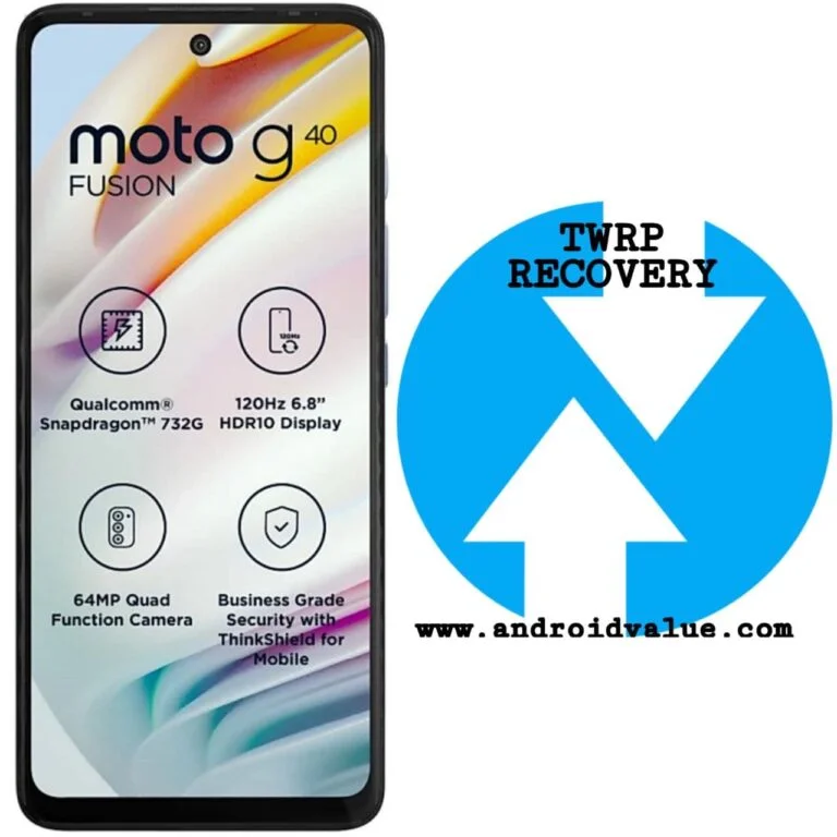 How to Install TWRP Recovery on Motorola G40 Fusion